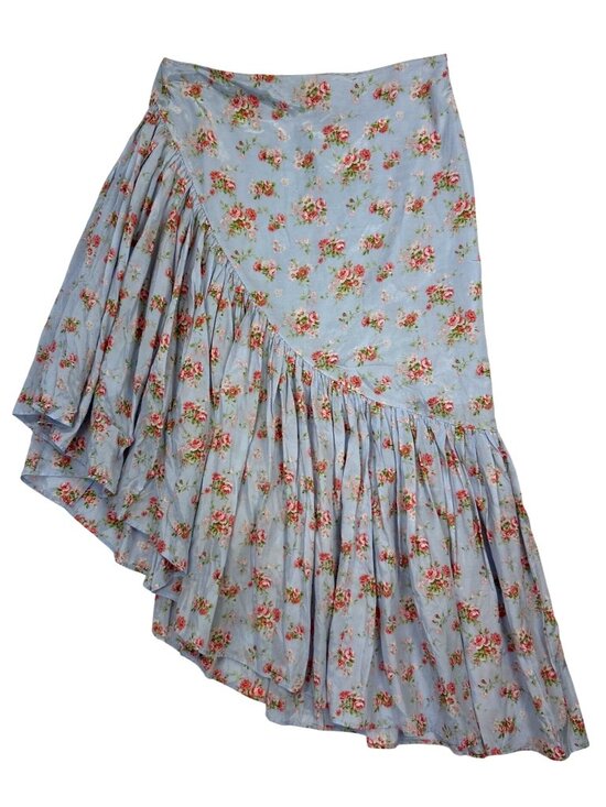 Abercrombie & Fitch Dresses & Skirts - NWT Abercrombie & Fitch Sz M Floral Asymmetrical Coquette Ruffle Skirt Romantic